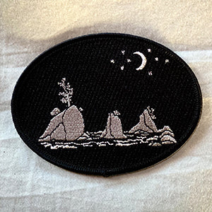 Moon Over Three Graces Iron-On-Patch