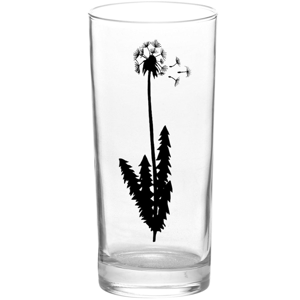 Botanical 3 Wishes Black Tall Collins Glass