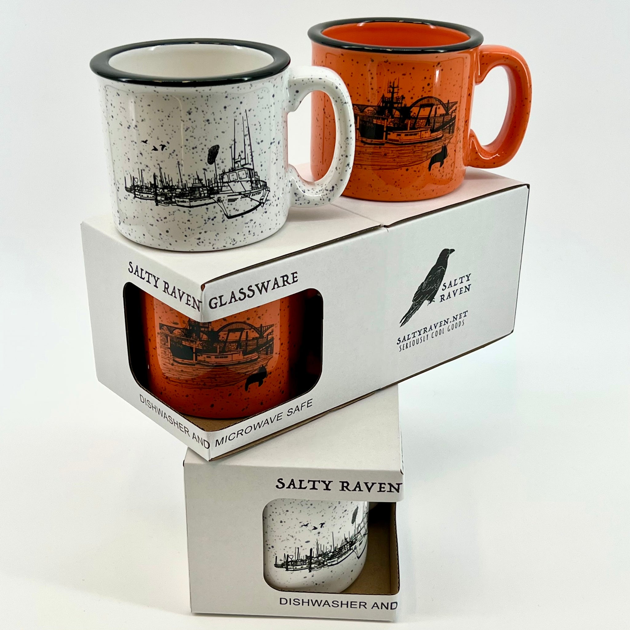 Salty Port & Sea Lion's Port Ceramic Campfire Mug Boxed Set