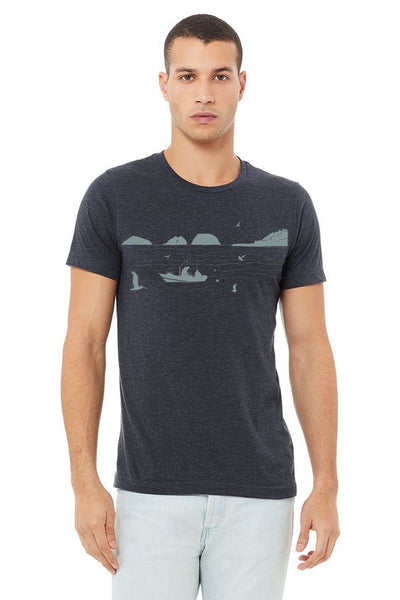Bay Bounty T-Shirt - Unisex Heather Navy
