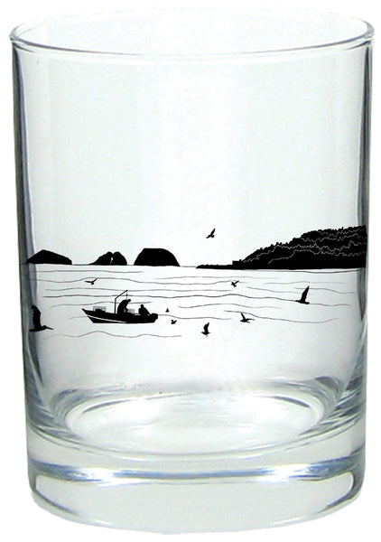 Bay Bounty Rocks Lowball Glass