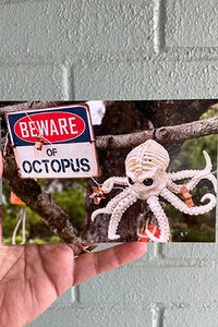 Beware of Octopus Kraken Postcard
