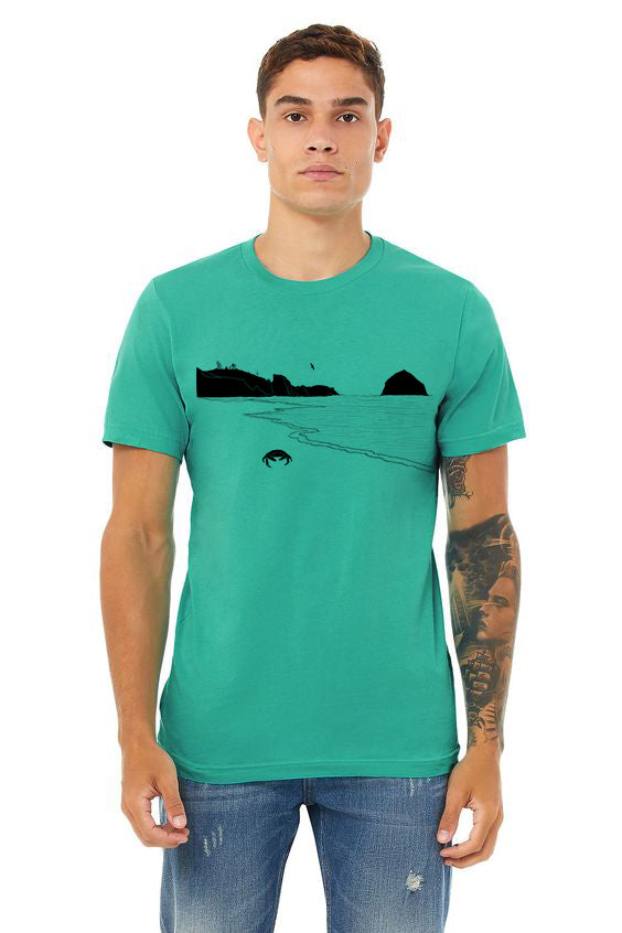 Crabby Beach T-Shirt - Unisex Teal