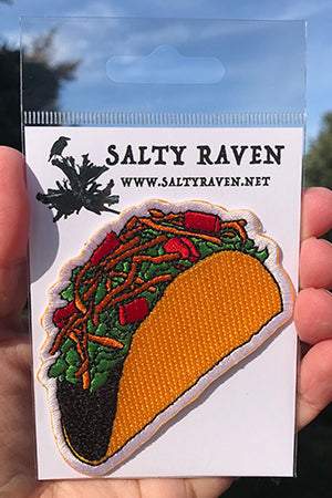 Taco Die Cut Iron-On-Patch