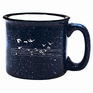 Seagull Beach Cobalt Blue 15oz Ceramic Campfire Mug