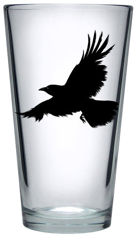 Flying Raven Pint Glass