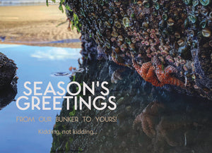 Bunker Season's Greetings Funny Holiday Greeting Card