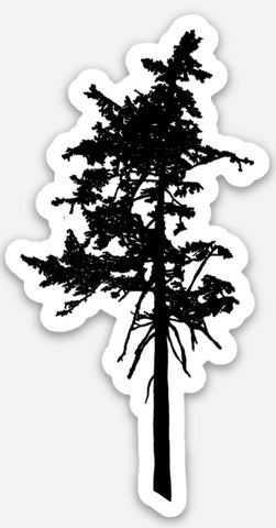 Hill Top Tree Die-Cut Vinyl Sticker