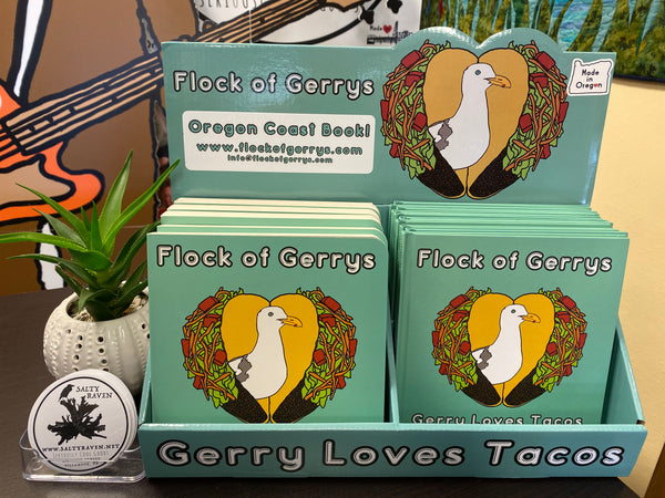 Flock of Gerry's "Gerry Loves Tacos" Book by Seasons Kaz Sparks