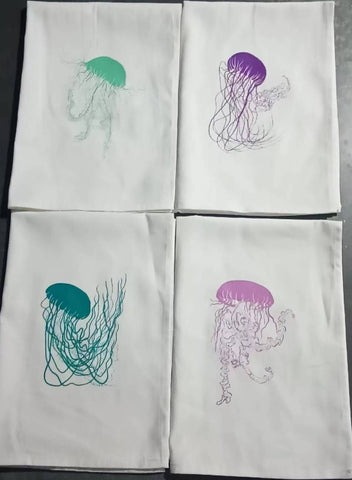 Jellyfish Tea Towel Set