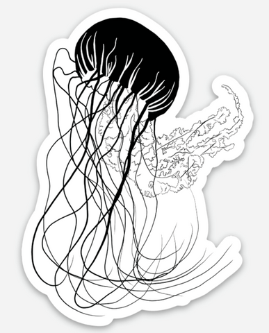 Limbo Jellyfish Die-Cut Vinyl Sticker