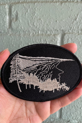 Man In The Sea Iron-on Oval Patch