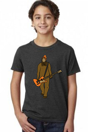 Mr Big  on Bass T-Shirt - Youth Dark Grey