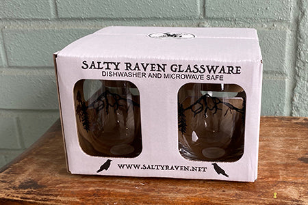 Nature Stemless Wine Glassware Boxed Set of 4 – Salty Raven