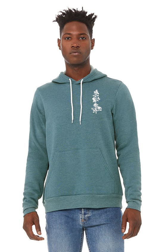 Mountain Forest Ultra Soft Pull Over Hoodie - Unisex Heather Deep Teal