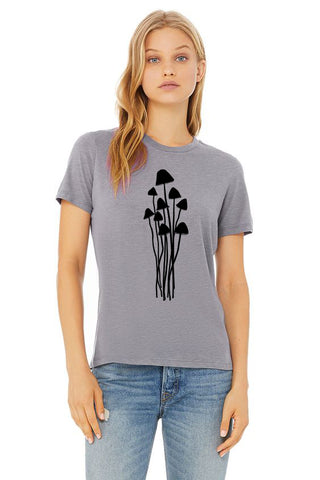 Mushroom Caps T-Shirt - Women's Storm Tri-Blend