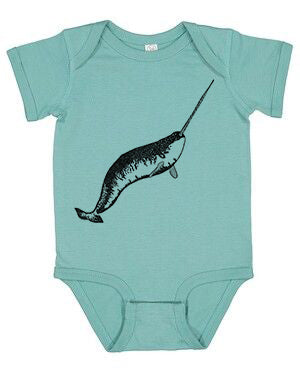 Narwhal Whale Infant Baby One piece Infant Bodysuit
