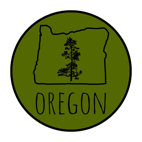 Oregon Pine Vinyl Sticker