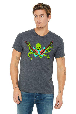 Octo Rocks Out *Limited Edition* T-Shirt - Unisex Dark Gray Heather
