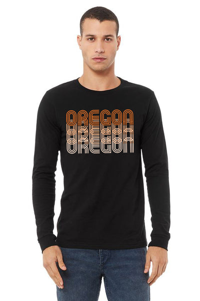 Oregon Fade *Limited Edition* T-Shirt - Long Sleeve Unisex Black