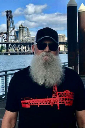 Portland Bridges T-Shirt - Unisex Black