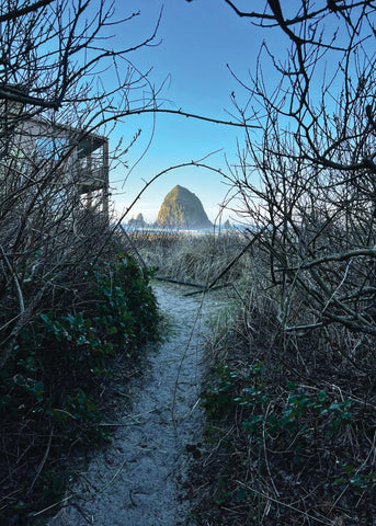 Pathway to Haystack Greeting Card