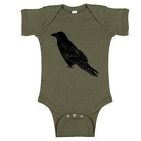 Perched Raven One Piece - Infant Military Green