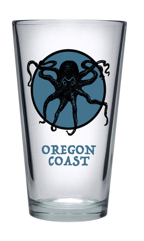 Octopus Kraken Oregon Coast Pint Glass