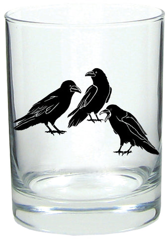 Raven's Chat Rocks Glass