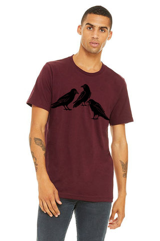 Ravens Chat Unisex Maroon Tee Shirt Men's T-shirt