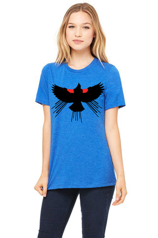 Red Winged Blackbird T-Shirt - Women’s True Royal Tri-Blend