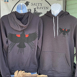 Red Winged Blackbird *Limited Edition* Soft Pull Over Hoodie - Unisex Dark Grey