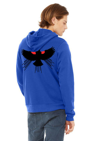 Red Winged Blackbird *Limited Edition* Soft Zip-Up Hoodie - Unisex True Royal