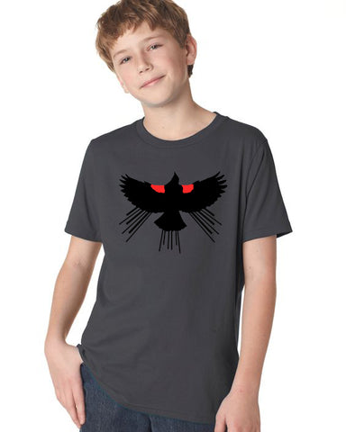Red Winged Blackbird T-Shirt - Youth Asphalt