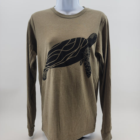Sea Turtle Long Sleeve Unisex Men's T-shirt