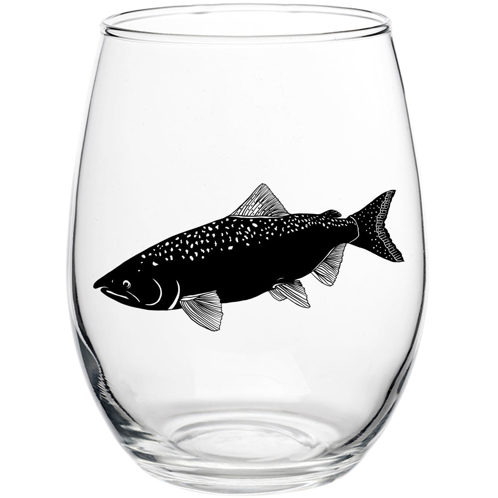 Salmon Stemless Wine Glass