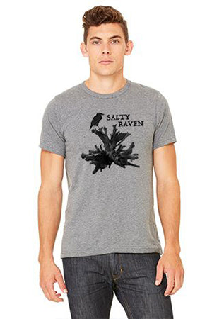 Salty Raven T-Shirt - Unisex Deep Heather