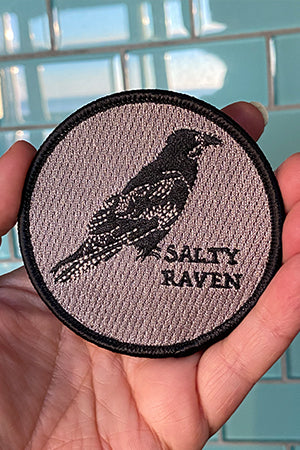 Salty Raven Iron-On-Patch