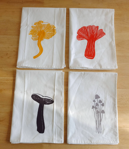 Mushroom Tea Towel Set