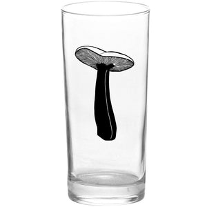 Mushrooms Shroom Mushroom Black Tall Collins Glass