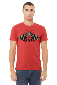 Tiger Moth T-Shirt - Unisex Heather Red