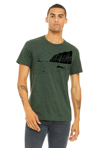 Whale Sighting T-Shirt - Unisex Heather Forest