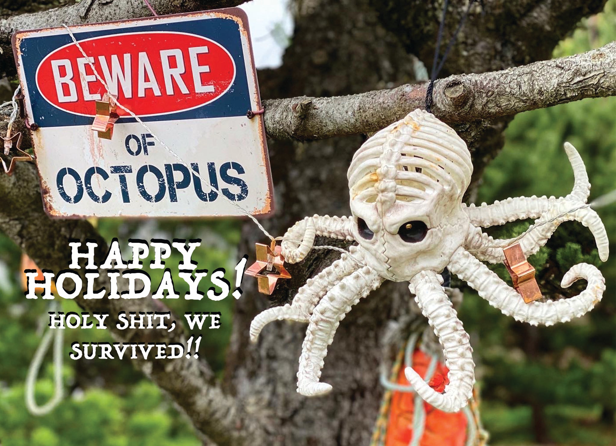 We Survived! Funny Holiday Greeting Card
