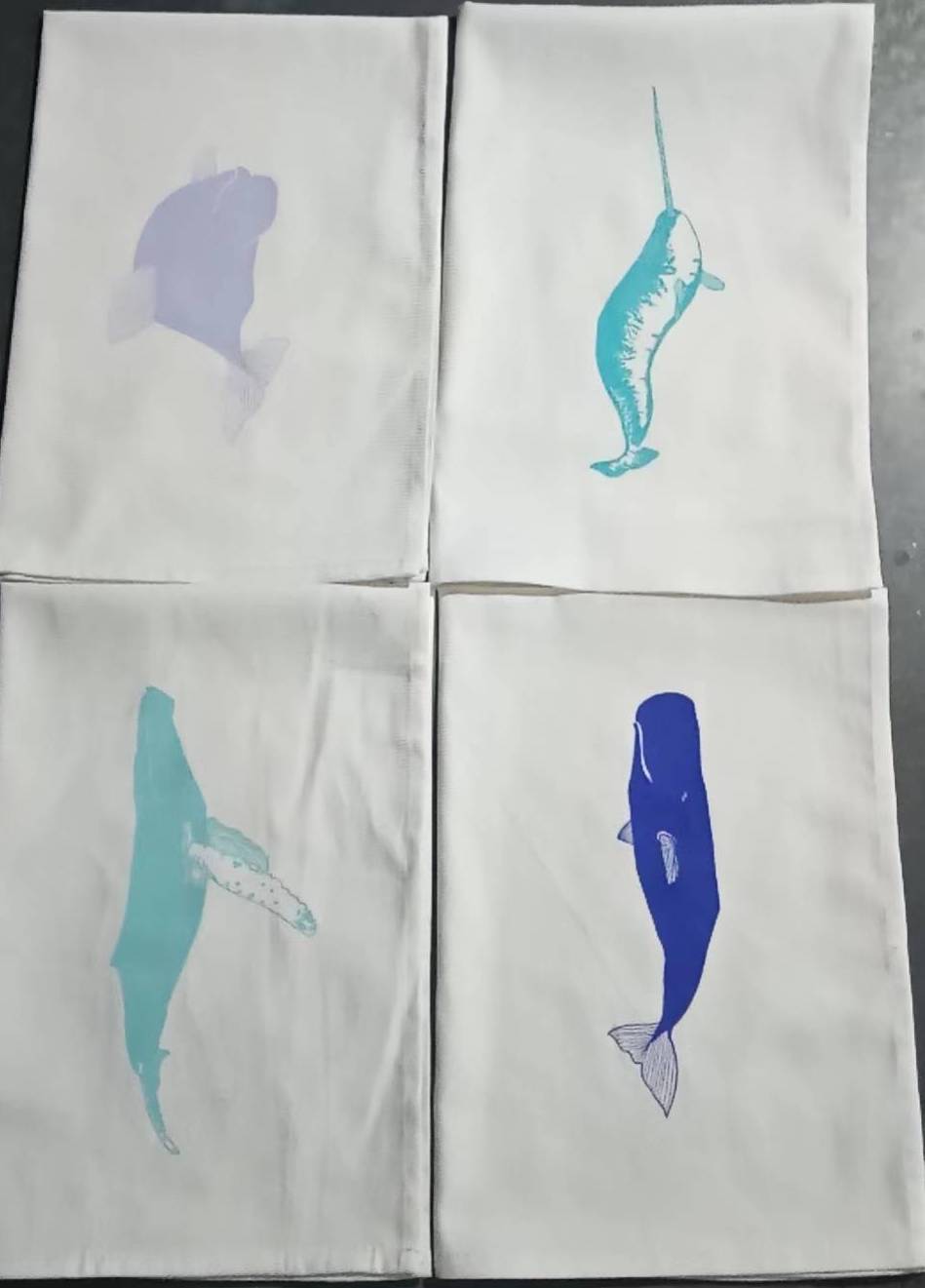 Whales Tea Towel Set