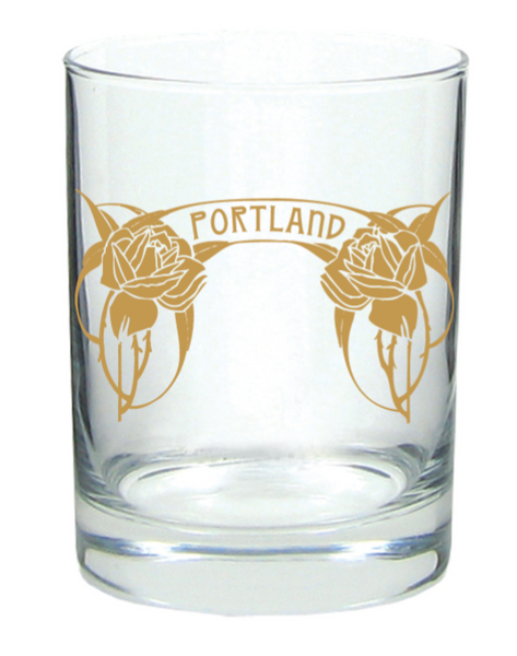 Portland Roses “Limited Edition” Lowball Rocks Glass