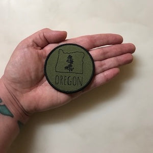 Oregon Pine Iron-On-Patch