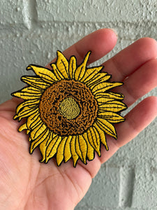 Sunflower Iron-on 3" Patch