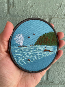 Whale Sighting Iron-on 4" Patch