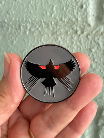 Red Winged Blackbird Enamel Lapel Pin