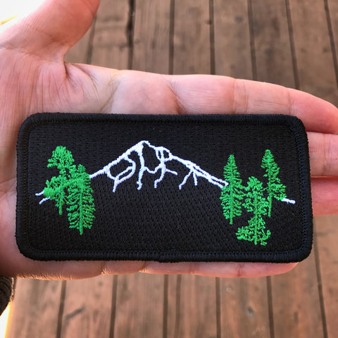 Mountain Forest Iron-On-Patch